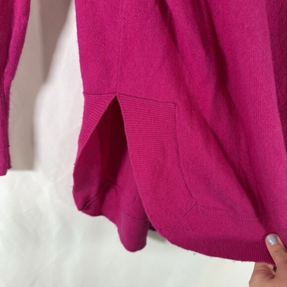 J. Crew Sweater Women's Large Pink Merino Wool Blend Long Sleeve Pullover - Picture 7 of 16